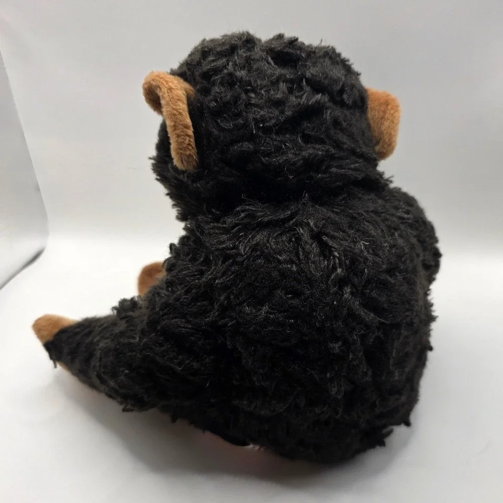Aurora Chimpanzee Plush Black Tan Realistic Monkey Stuffed Animal 8x10in